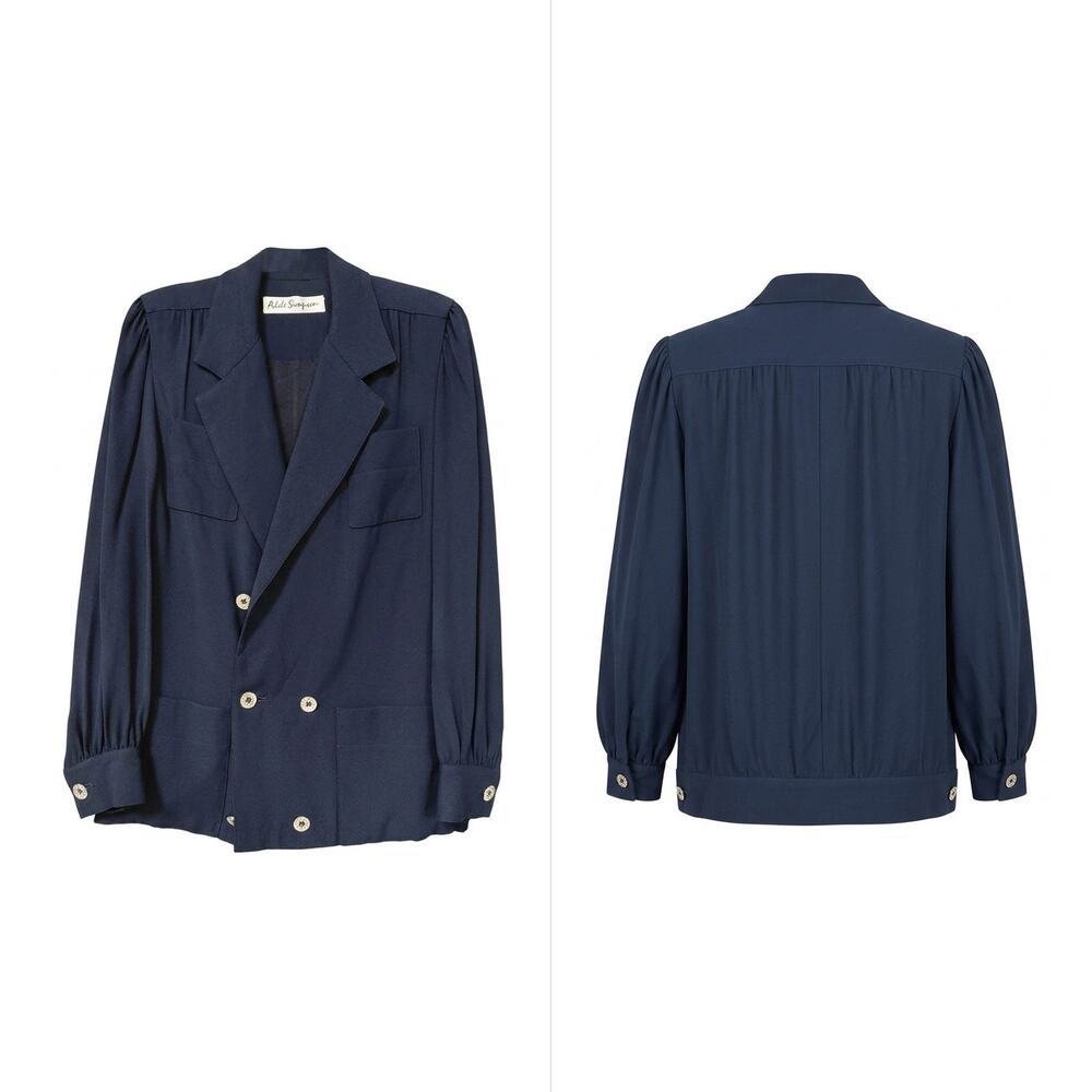 Vintage Adele Simpson Double Breasted Blazer Jacket Women See Measurements